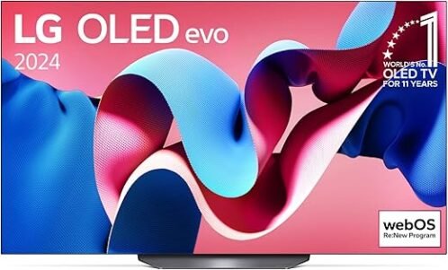 LG OLED55CS4VA 55 Inch 4K OLED 120hz WebOS 24 Dolby ATMOS HDR 10 Smart TV, Dolby Vision, HLG,α9 AI Sound Pro (Virtual 9.1.2 Up-mix), Magic Remote included,2 Years Warranty (2024 Model - KSA Version)